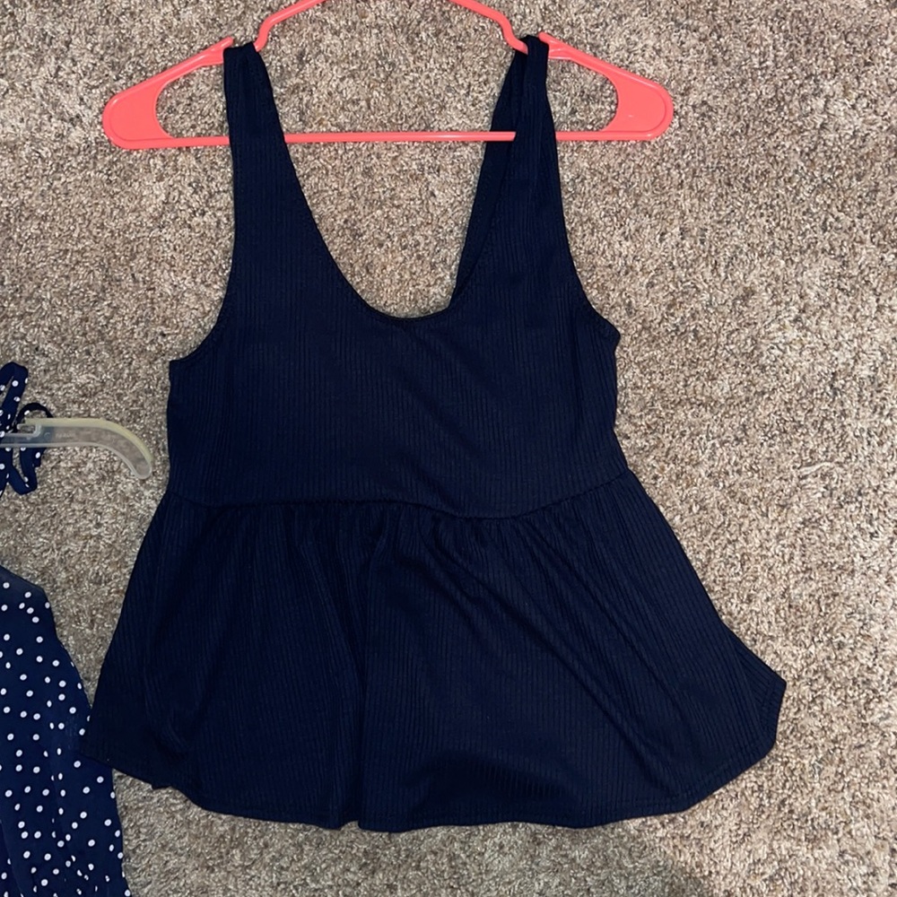 Navy blue tank top